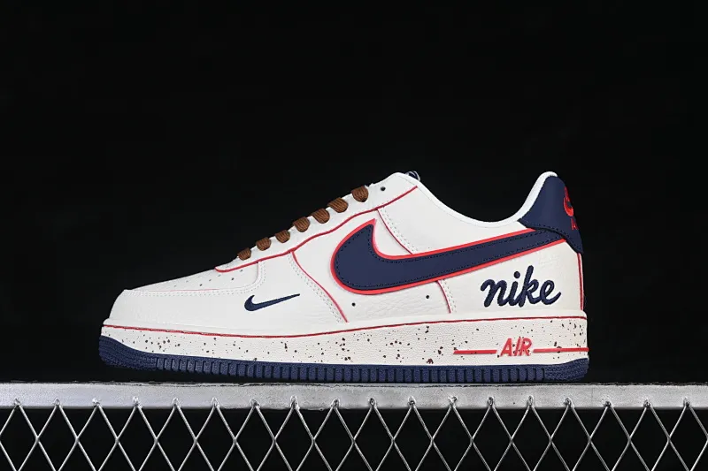 All Categories Nk Air Force 1 Air Force Series Nk Air Force 1 Low Air Force Low Nike Air Force 1'07 Low Milk White Blue Red Spot Air Force One Low Casual Sneakers NH0601-545